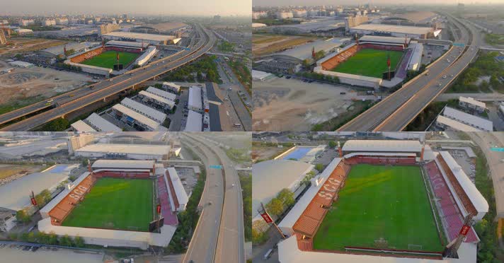 泰国旅游视频泰国曼谷甲级足球队足球场