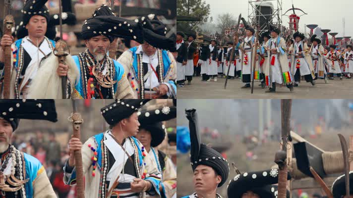 民族节日视频云南德宏傈僳族阔时节大型歌舞