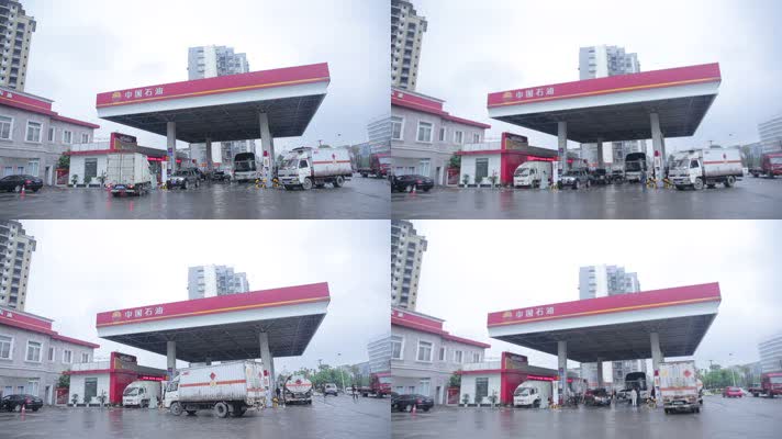 中国石油加油站车流加速变延时