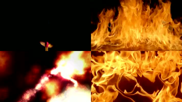舞蹈《魂》火焰舞台LED大屏幕背景视频素材
