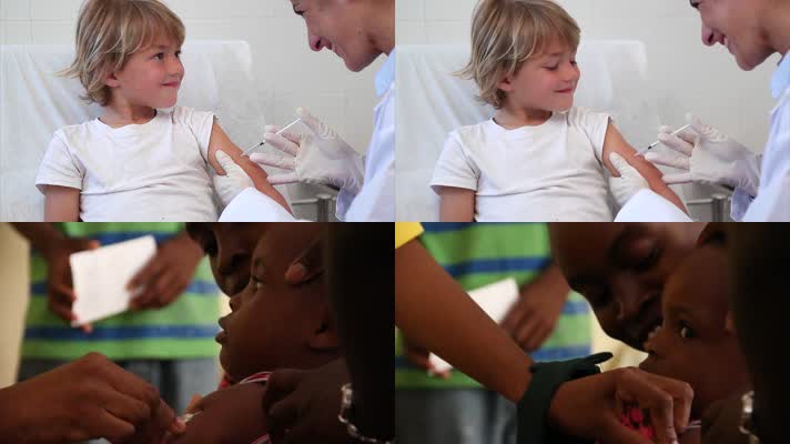 儿童注射疫苗卫生防疫