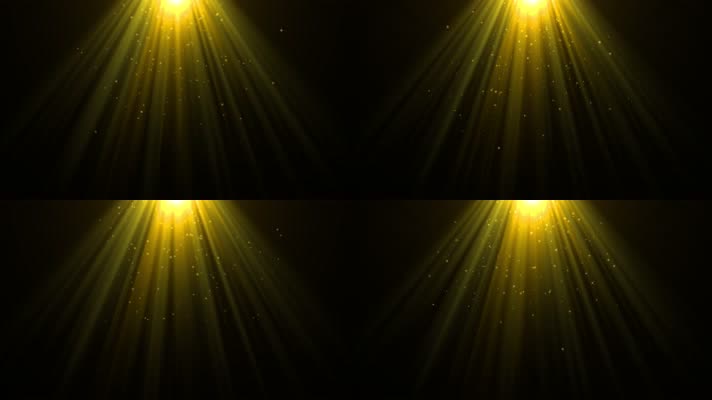 4K舞台金色光线粒子 