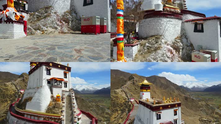 航拍西藏最早的宫殿雍布拉康