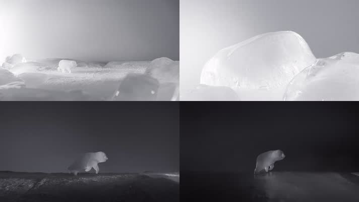 冰川融化创意环保视频