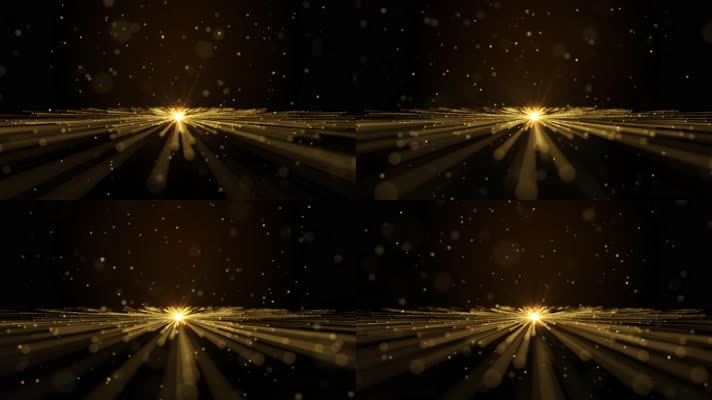 4K 金色粒子缓慢漂浮视频素材