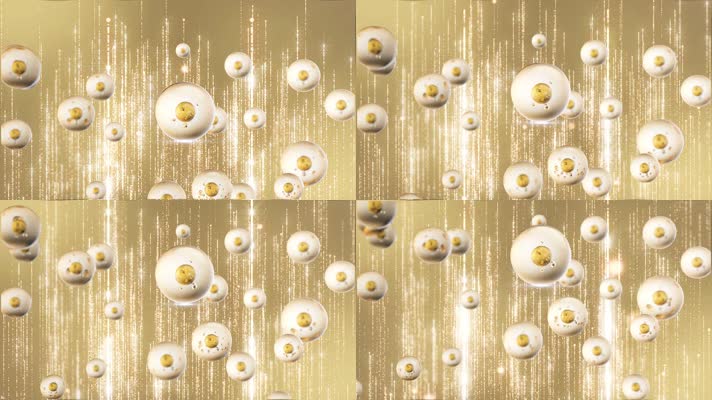 黄金精华液粒子分子美容能量球