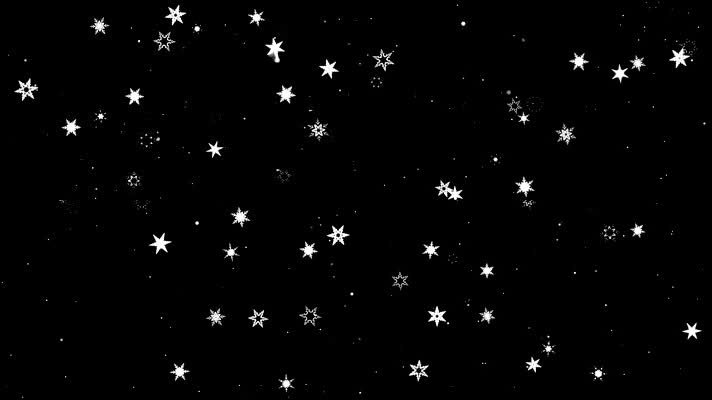 夜空星星卡通舞台背景
