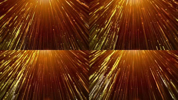 金色光线粒子