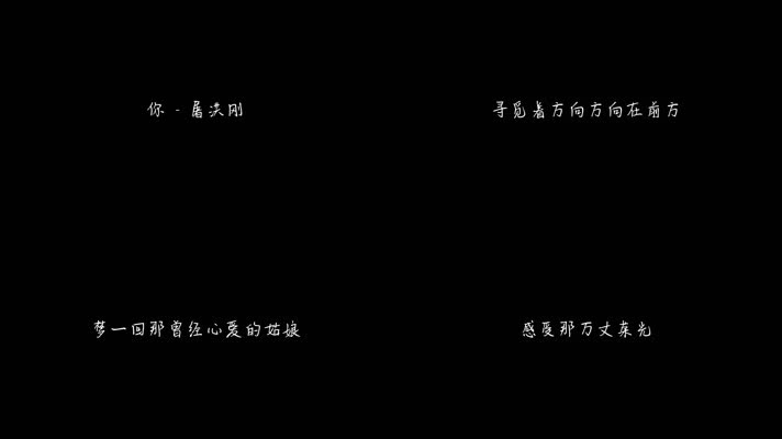 屠洪刚 - 你（1080P）