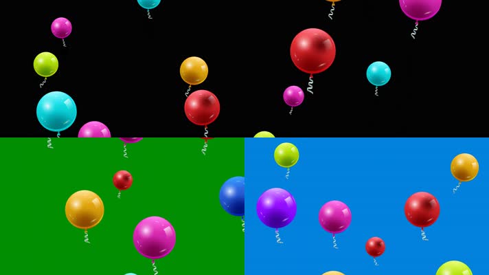 【4K】气球动画