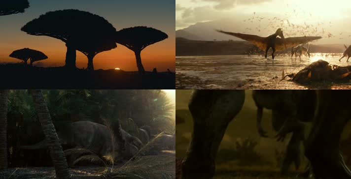 白垩纪，恐龙世界，恐龙生活