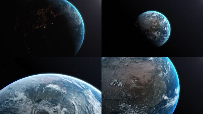 【4K】太空看地球中国版图