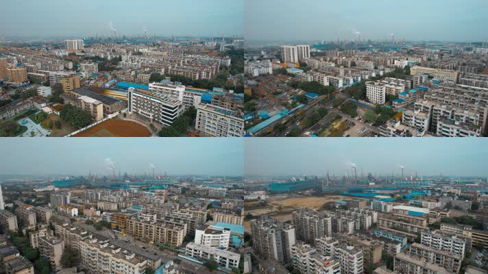 中国城市视频广西柳州柳北区全貌