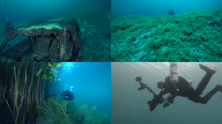 【4K】海底潜水