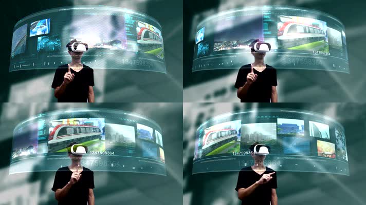 VR全息屏 全息屏幕 全息投影
