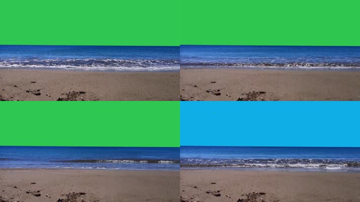 海洋绿屏背景视频