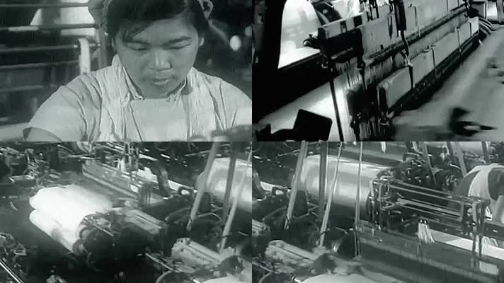 50年代上海纺织厂 