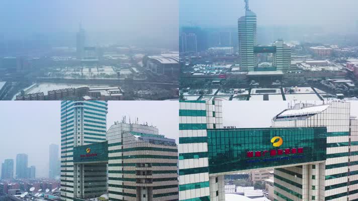 4K湖南广电雪景
