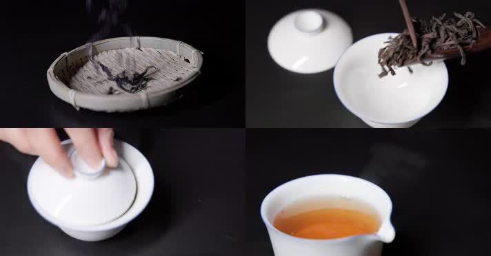 红茶冲茶泡茶茶叶水合集12超清唯美 4K原创