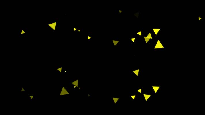 三角形动态装饰元素视频