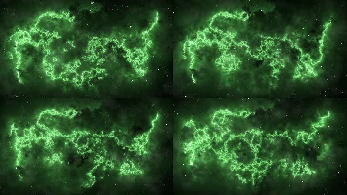 绿色科幻宇宙空间背景视频