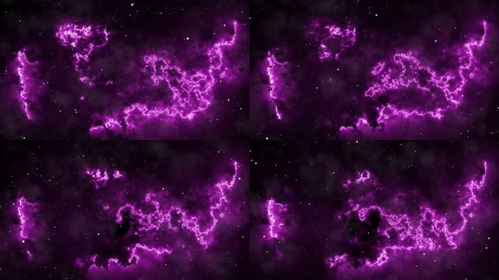 紫色科幻宇宙空间背景视频