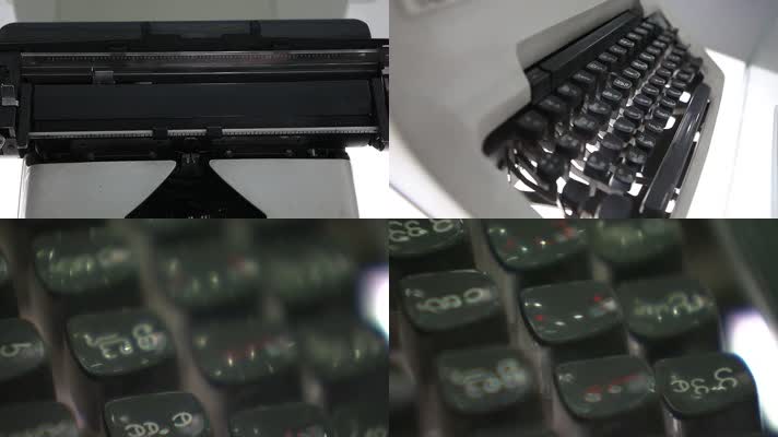 80年代的外文机械打字机