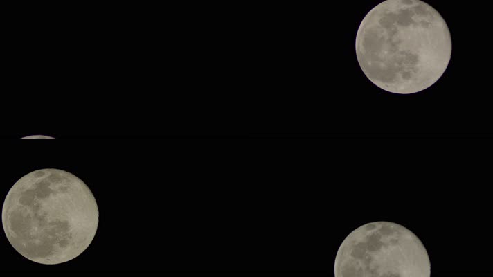 4k长焦1600实拍月亮月球素材