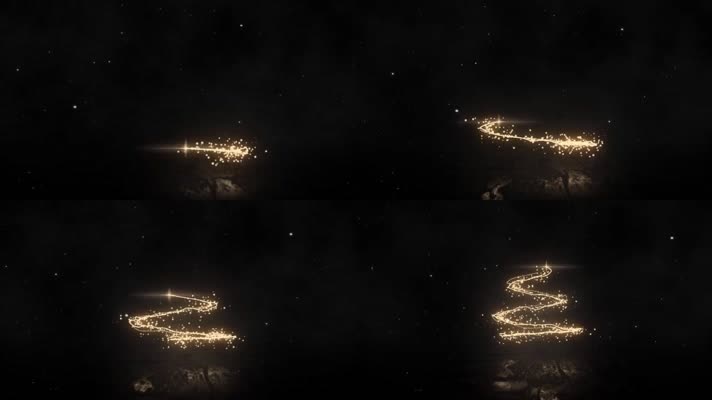 粒子圣诞树动画视频