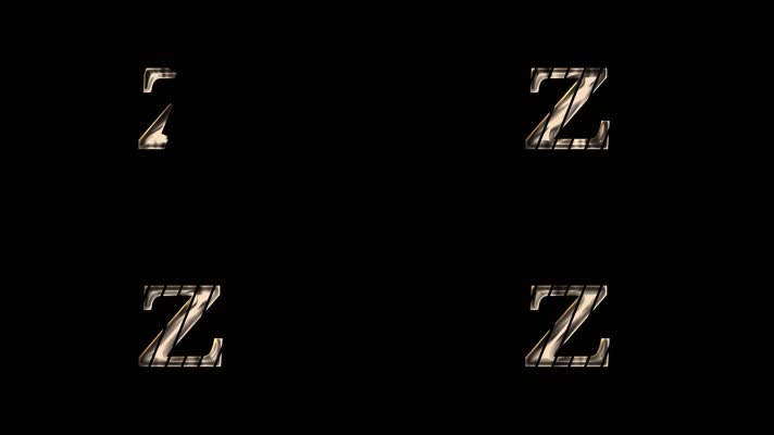 Z字母logo动画排版设计