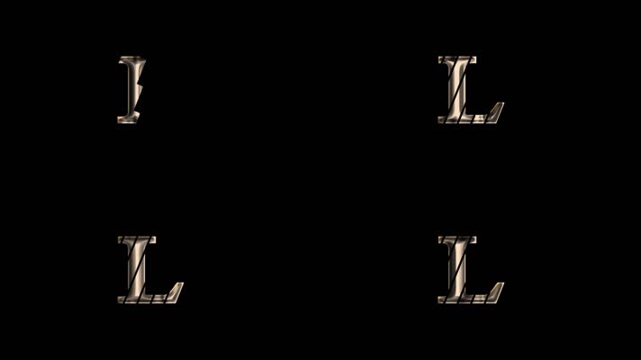 L字母logo动画排版设计
