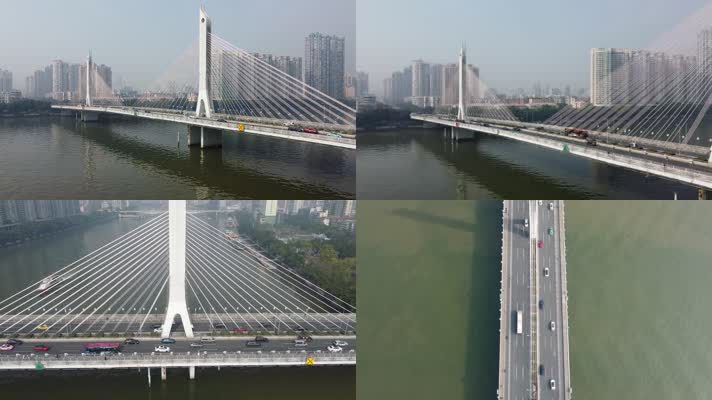 4K航拍广州海印桥