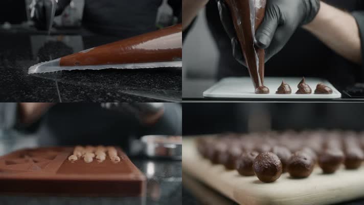 4K巧克力融化巧克力制作