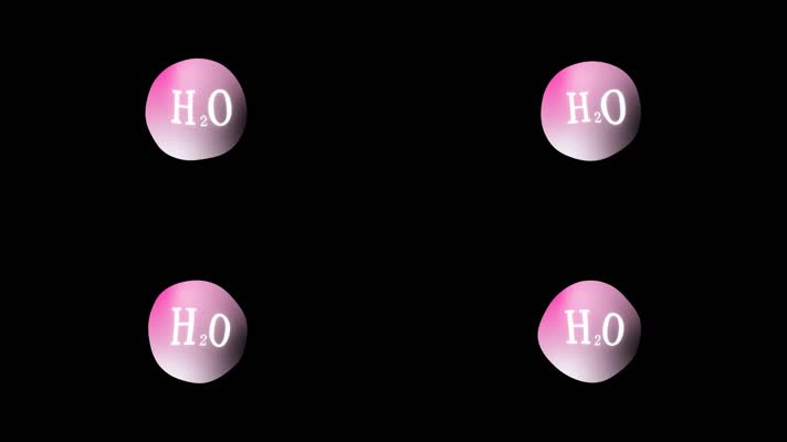 气泡水珠化学水分子视频