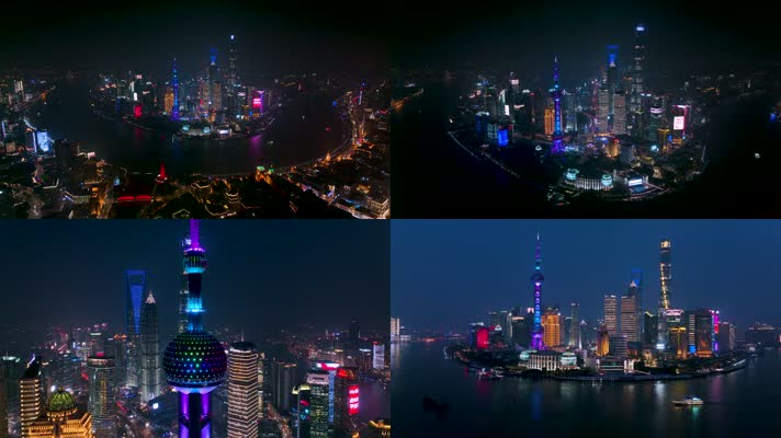 上海夜景视频素材 延时摄影视频素材下载 高清3840x2160视频素材下载 凌点视频素材网 编号
