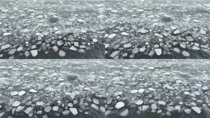 【4K】河面浮冰