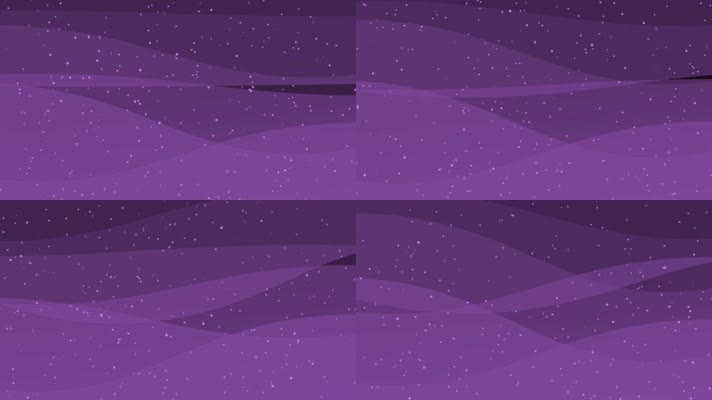 紫色扁平化波浪粒子动态循环背景