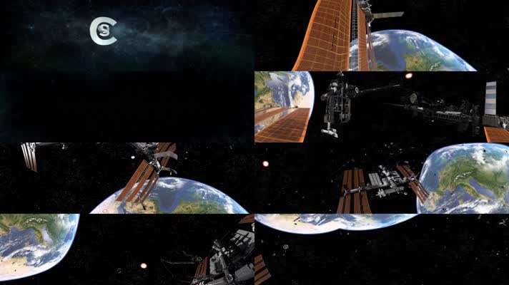 N0104-4K地球人造卫星损坏全景视频