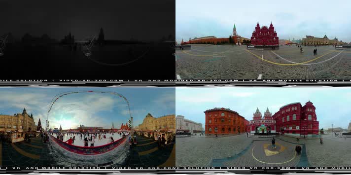 N0766-8K俄罗斯莫斯科红场全景视频