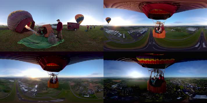 N0738-8K乘坐热气球升空全景视频
