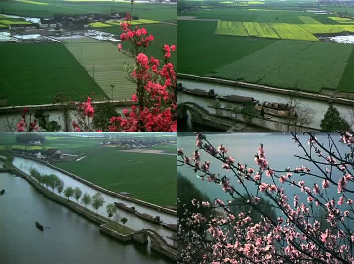 80年代中国改革开放农村风景影像视频