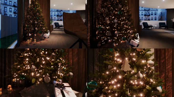 【4K】圣诞树装饰