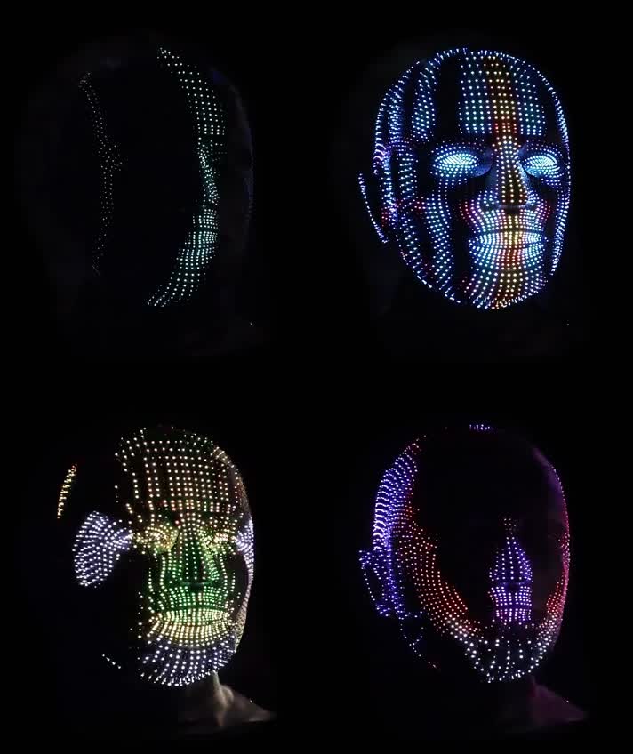 人脸扫描投影