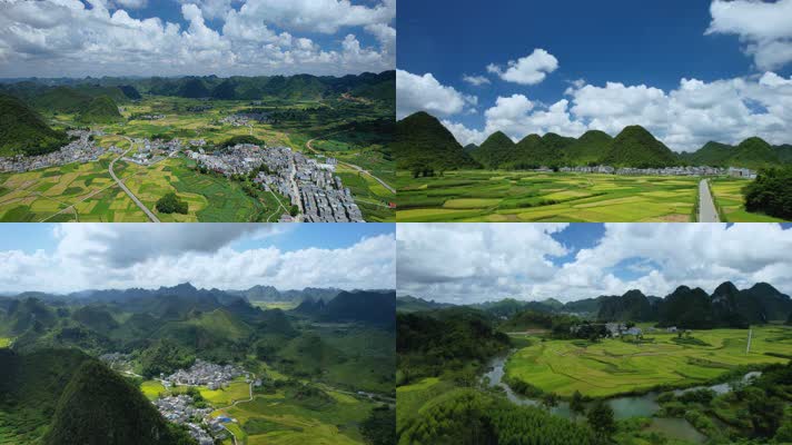 4k航拍上林田園風光視頻素材,農業畜牧視頻素材下載,高清3840x2160