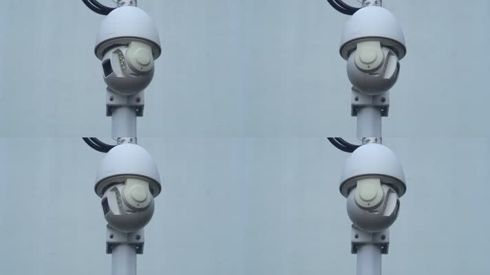 公共安全监控设备摄像头间歇性转动