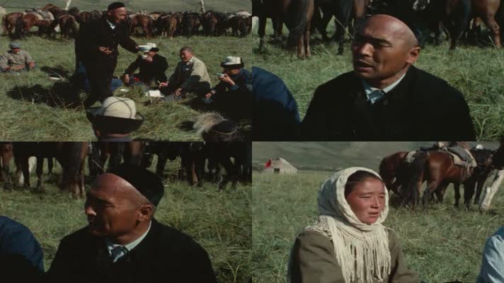 70年代哈萨克族牧民老视频14