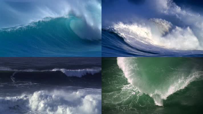 大海海浪大气气势磅礴宣传片通用高清实拍