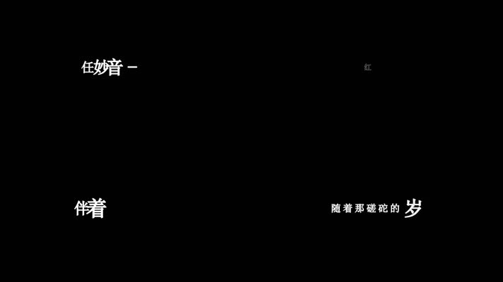 任妙音-红枣树歌词视频素材