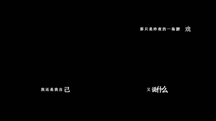 屠洪刚-一场游戏一场梦歌词dxv编码字幕