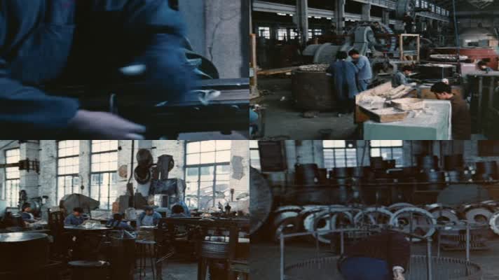 70年代上海电机厂工人劳动生产生活影像15